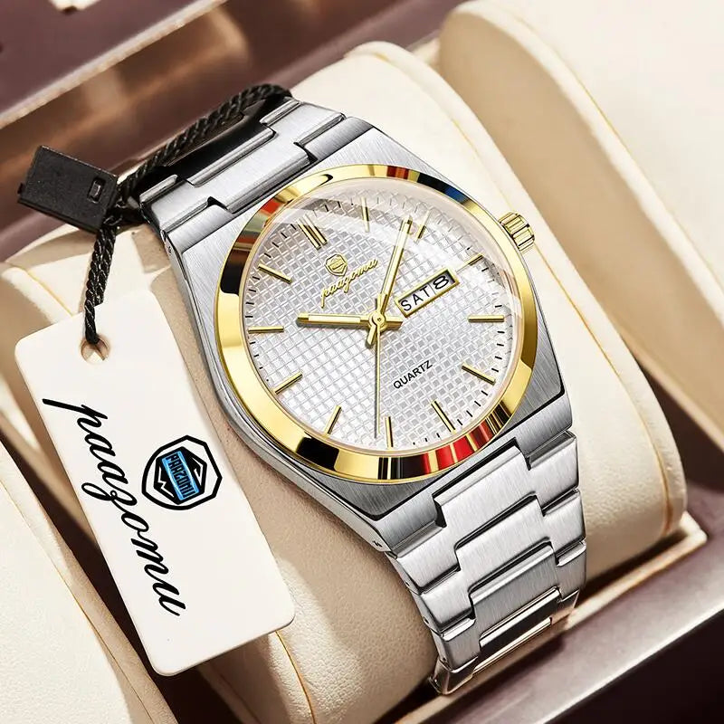 PAAZOMU Luxury Men Clock