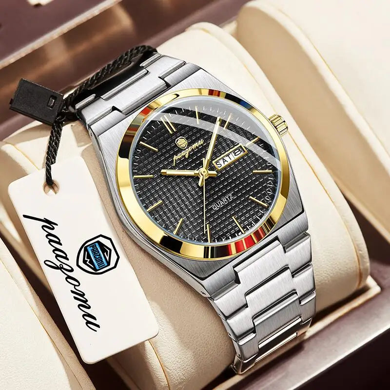 PAAZOMU Luxury Men Clock