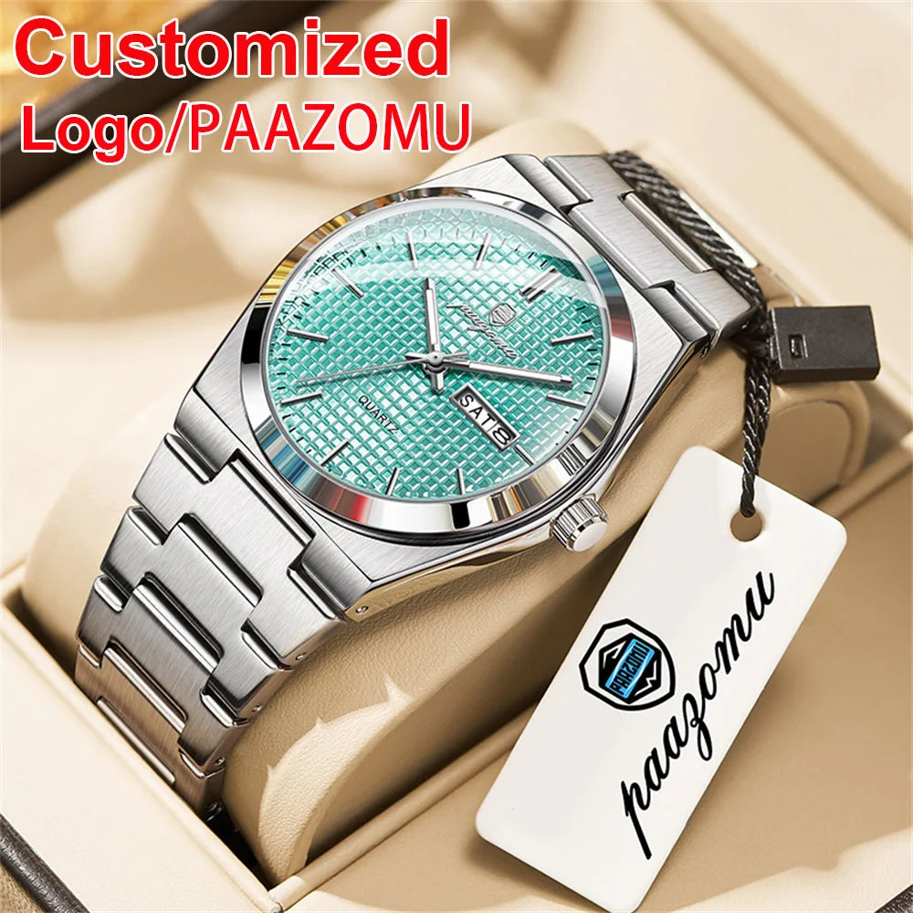 PAAZOMU Luxury Men Clock