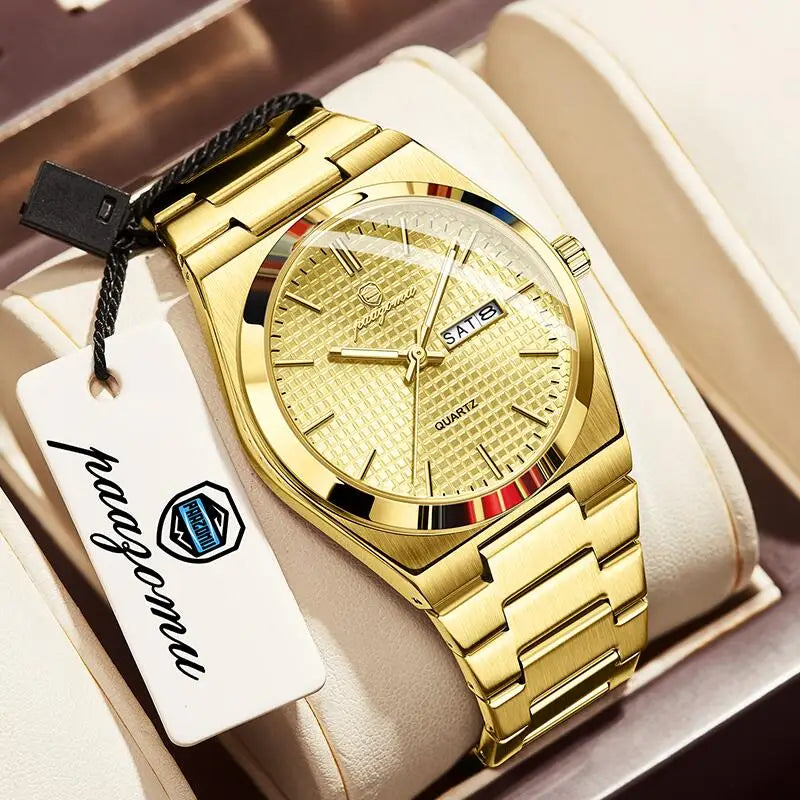 PAAZOMU Luxury Men Clock